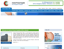 Tablet Screenshot of centralprivatehospital.ae